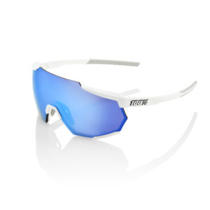 ÓCULOS RACETRAP® - MATTE WHITE - HiPER BLUE MULTILAYER MIRROR LENS