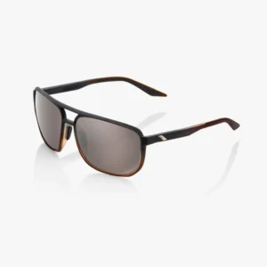 ÓCULOS KONNOR - MATTE TRANSLUCENT BROWN FADE - HiPER SILVER MIRROR LENS