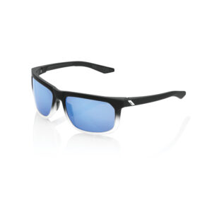 ÓCULOS HAKAN - SOFT TACT BLACK / WHITE FADE - HiPER BLUE MULTILAYER MIRROR LENS