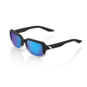 ÓCULOS RIDELEY - SOFT TACT BLACK / WHITE FADE - BLUE MULTILAYER MIRROR LENS