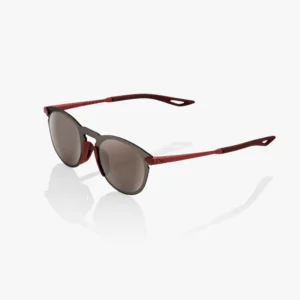 ÓCULOS LEGERE ROUND - SOFT TACT CRIMSON - HiPER SILVER MIRROR LENS