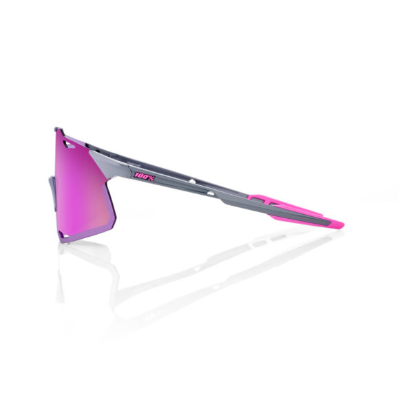 ÓCULOS HYPERCRAFT® - GLOSS LIGHT GREY - PURPLE MIRROR LENS - Imagem 3