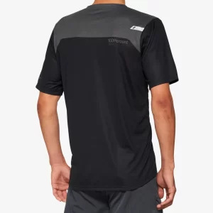 CAMISA AIRMATIC LE MANGA CURTA - BLACK/CHARCOAL