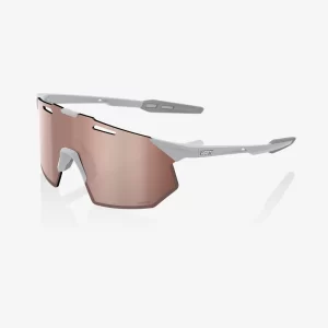 ÓCULOS HYPERCRAFT® SQ - MATTE STONE GREY - HiPER CRIMSON SILVER MIRROR LENS