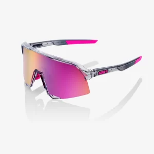 ÓCULOS S3 - POLISHED TRANSLUCENT GREY - PURPLE MULTILAYER MIRROR LENS