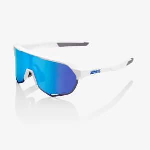 ÓCULOS S2 ® - MATTE WHITE- HiPER BLUE MULTILAYER MIRROR LENS