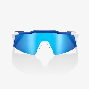 ÓCULOS SPEEDCRAFT® SL - MATTE WHITE/METALLIC BLUE - HiPER BLUE MULTLAYER MIRROR LENS