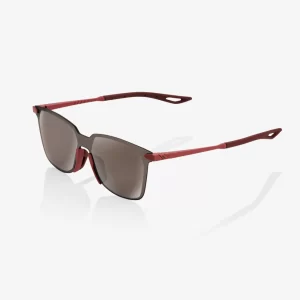 ÓCULOS LEGERE SQUARE - SOFT TACT CRIMSON - HiPER SILVER MIRROR LENS