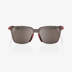 ÓCULOS LEGERE SQUARE - SOFT TACT CRIMSON - HiPER SILVER MIRROR LENS