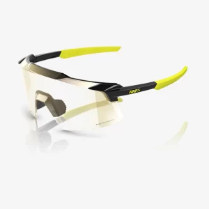 ÓCULOS AEROCRAFT® GLOSS METALLIC BLACK - GOLD MIRROR PHOTOCHROMIC LENS