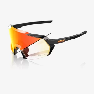 ÓCULOS KORBIN® - GLOSS METALLIC BLACK - ORANGE FLASH MIRROR PHOTOCHROMIC