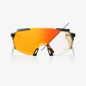 ÓCULOS KORBIN® - GLOSS METALLIC BLACK - ORANGE FLASH MIRROR PHOTOCHROMIC