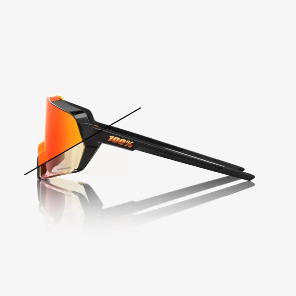 ÓCULOS KORBIN® - GLOSS METALLIC BLACK - ORANGE FLASH MIRROR PHOTOCHROMIC - Imagem 3