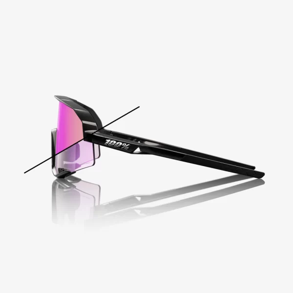 ÓCULOS SLENDALE® GLOSS BLACK - PHOTOCHROMIC PURPLE MIRROR - Imagem 3