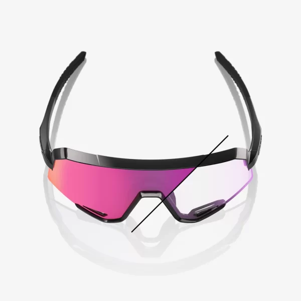 ÓCULOS SLENDALE® GLOSS BLACK - PHOTOCHROMIC PURPLE MIRROR - Imagem 4