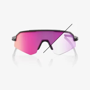 ÓCULOS SLENDALE SL® GLOSS BLACK - PHOTOCHROMIC PURPLE MIRROR