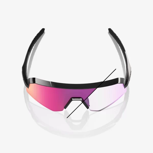 ÓCULOS SLENDALE SL® GLOSS BLACK - PHOTOCHROMIC PURPLE MIRROR - Imagem 4
