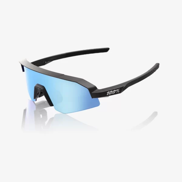 ÓCULOS SLENDALE YOUTH® MATTE BLACK - HIPER BLUE MULTILAYER MIRROR